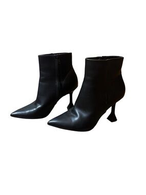 Open Edit Size 8 Black Blythe Faux Leather Bootie